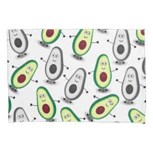 Housse D'oreillers Double motif d'avocat