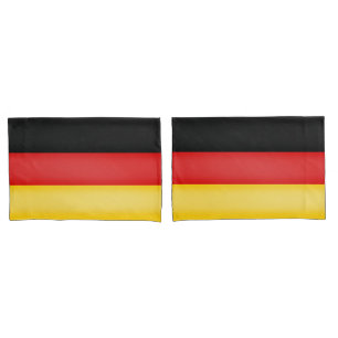 Housse D'oreillers Drapeau Allemagne Schwarz Rot or couleurs patrioti