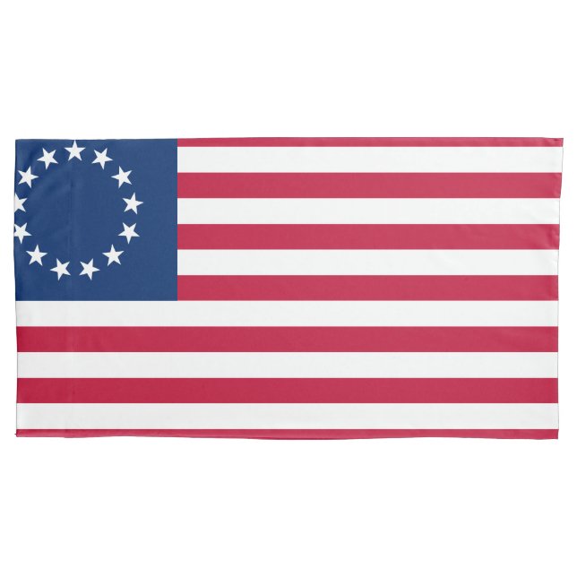 Housse D'oreillers Drapeau Betsy Ross Old Glory américain (devant)