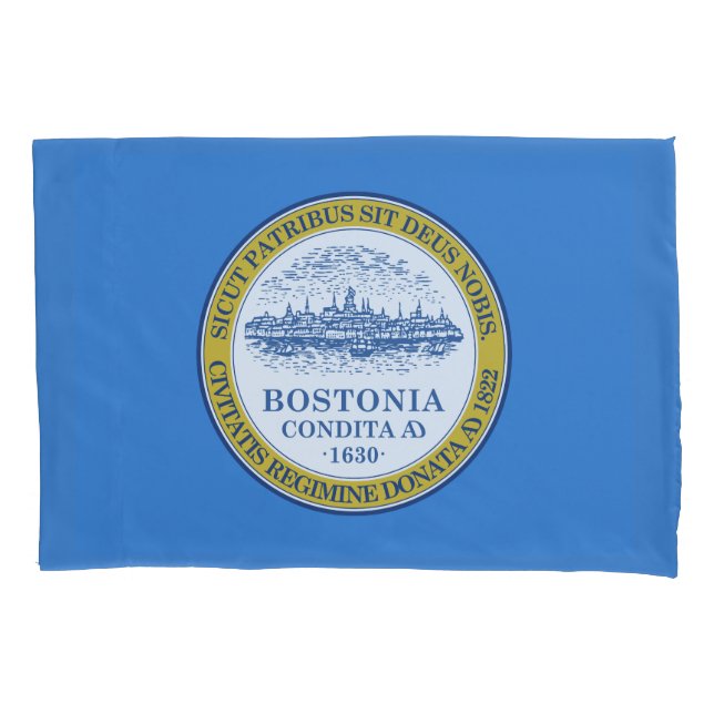 Housse D'oreillers Drapeau de Boston, Massachusetts Coussin Coque (devant)