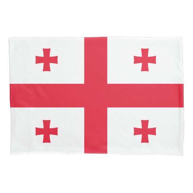 Housse D'oreillers Drapeau de Géorgie (devant)