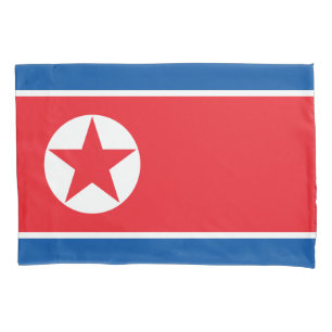 Housse D'oreillers Drapeau de la Corée du Nord (RPDC)