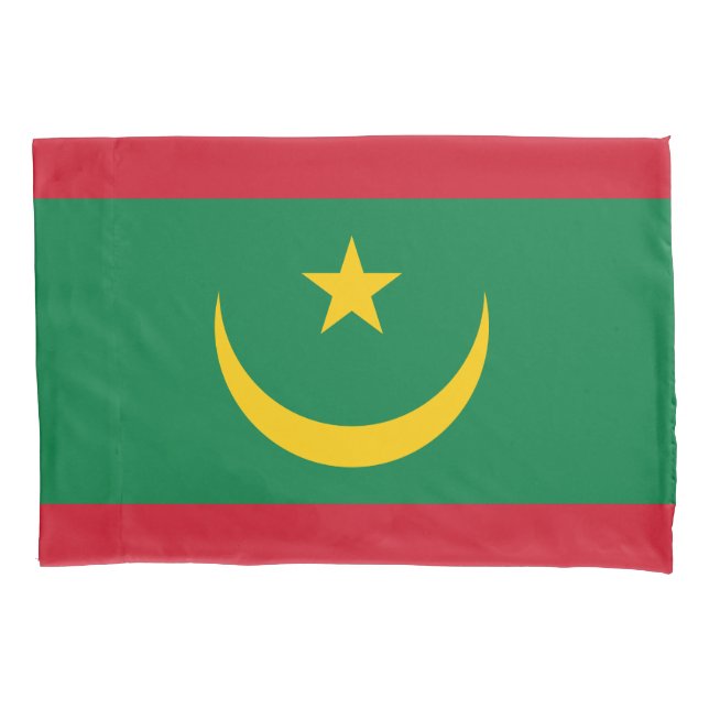 Housse D'oreillers Drapeau de la Mauritanie (devant)