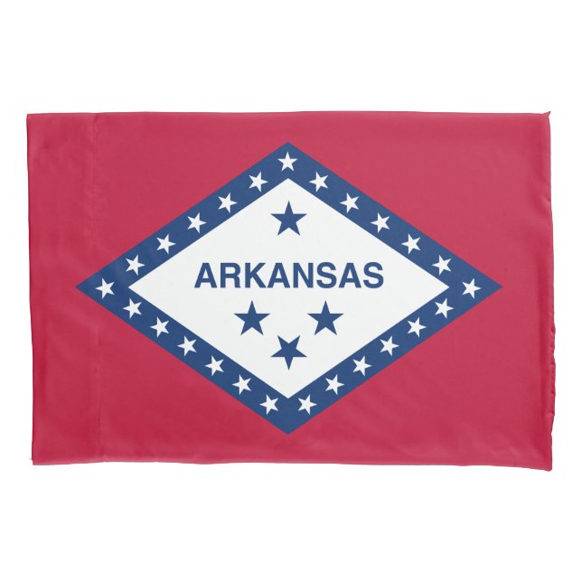 Housse D'oreillers Drapeau de l'Arkansas (devant)