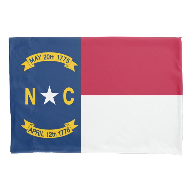 Housse D'oreillers Drapeau de l'État de Caroline du Nord (devant)