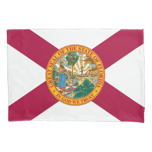 Housse D'oreillers Drapeau de l'État de Floride