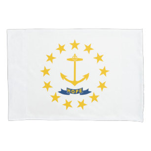 Housse D'oreillers Drapeau de l'État de Rhode Island
