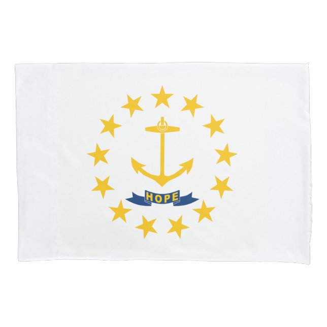 Housse D'oreillers Drapeau de l'État de Rhode Island (devant)