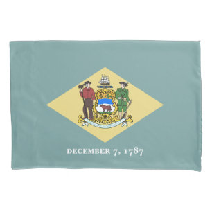 Housse D'oreillers Drapeau de l'État du Delaware