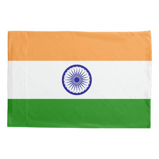 Housse D'oreillers Drapeau de l'Inde (Dos)