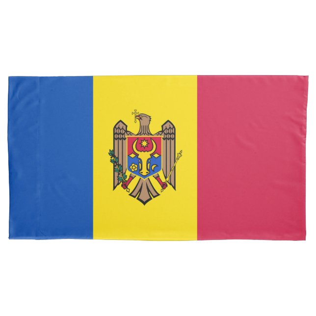 Housse D'oreillers Drapeau de Moldavie (devant)