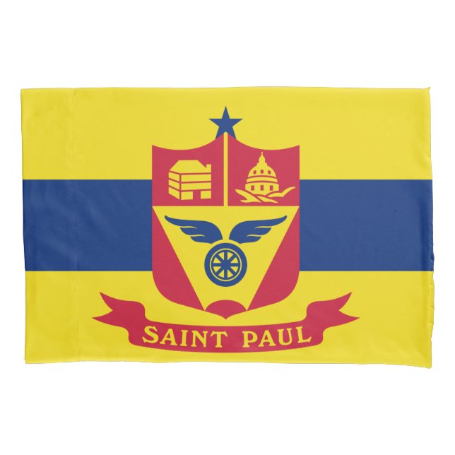Housse D'oreillers Drapeau de Saint Paul (Minnesota) (devant)