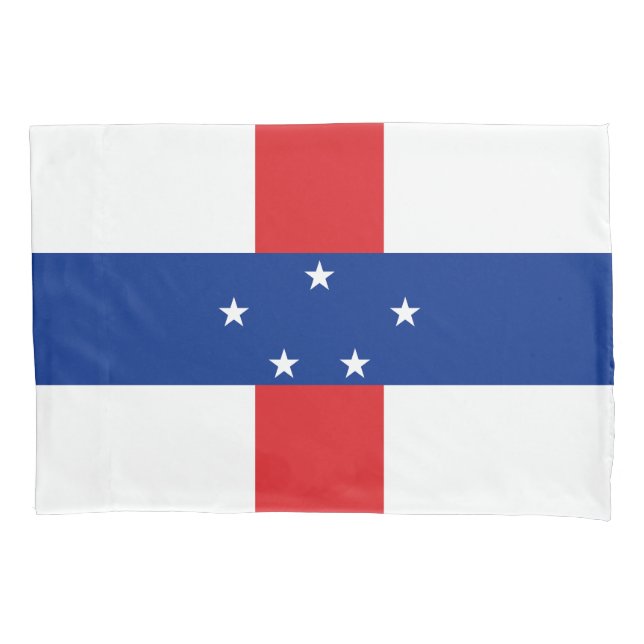 Housse D'oreillers Drapeau des Antilles Pays-Bas (devant)