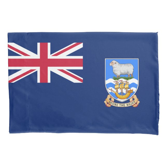 Housse D'oreillers Drapeau des îles Falkland (Territoire britannique) (devant-gauche)
