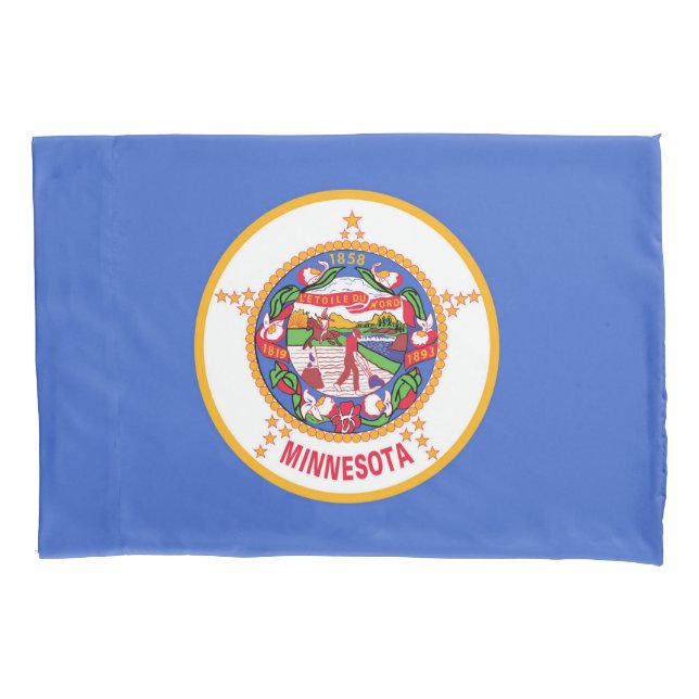 Housse D'oreillers Drapeau d'état du Minnesota Imprimer Patriotc (devant)