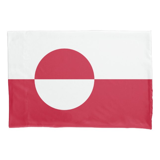 Housse D'oreillers Drapeau du Groenland (devant)