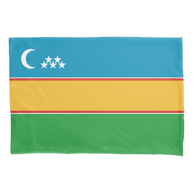 Housse D'oreillers Drapeau du Karakalpakstan (devant)