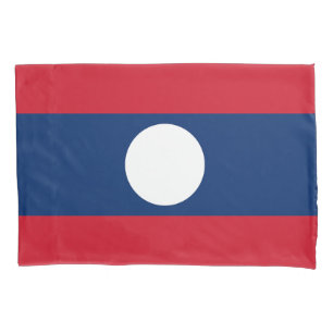 Housse D'oreillers Drapeau du Laos