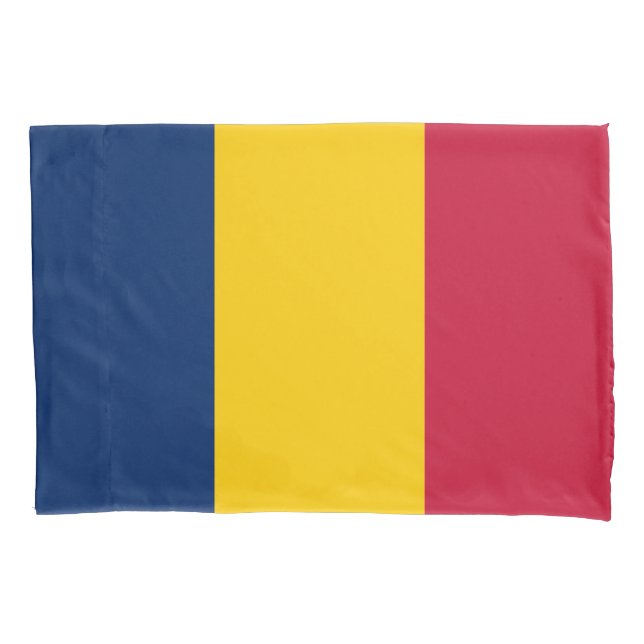 Housse D'oreillers Drapeau du Tchad (devant)