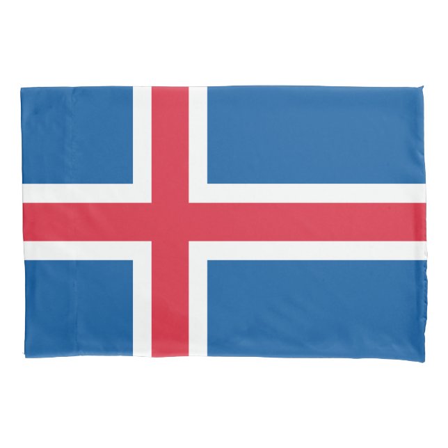 Housse D'oreillers Drapeau Islande (devant)
