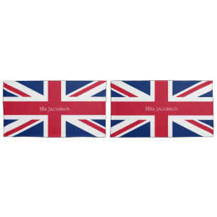 Housse D'oreillers Drapeau Mr & Mrs English