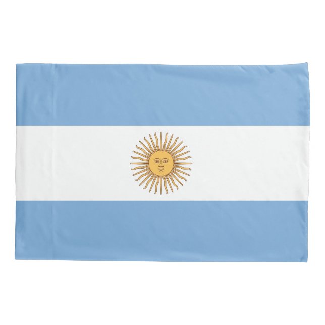 Housse D'oreillers Drapeau Patriotique Simple Pillowcase de l'Argenti (Dos)