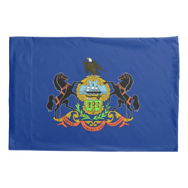 Housse D'oreillers Drapeau Patriotique simple Pillowcase de Pennsylva (Dos)