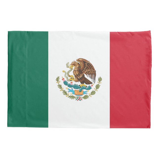 Housse D'oreillers Drapeau Patriotique Simple Pillowcase du Mexique (Dos)