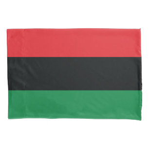 Housse D'oreillers Drapeau rouge, noir et vert