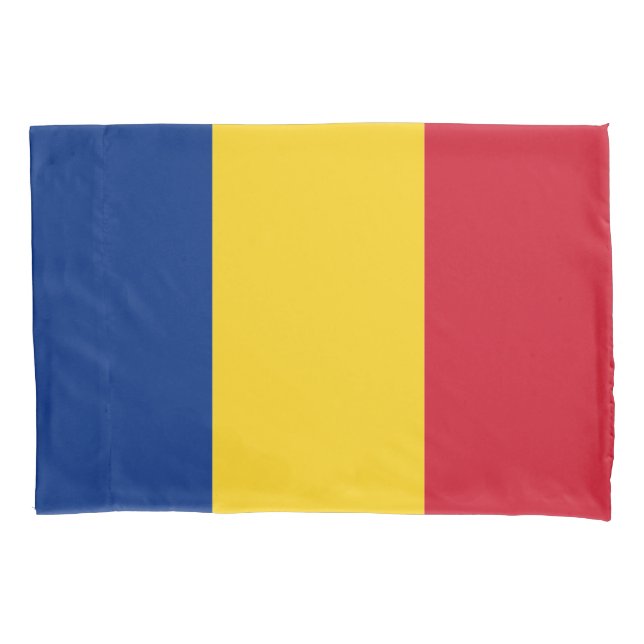 Housse D'oreillers Drapeau roumain (devant)