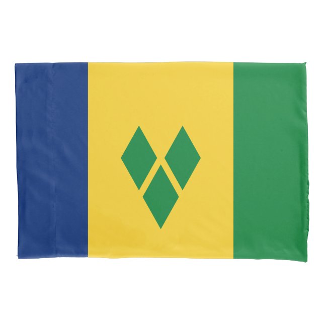 Housse D'oreillers Drapeau Saint-Vincent (devant)