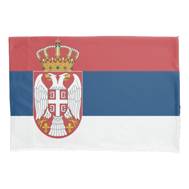 Housse D'oreillers Drapeau serbe (devant)