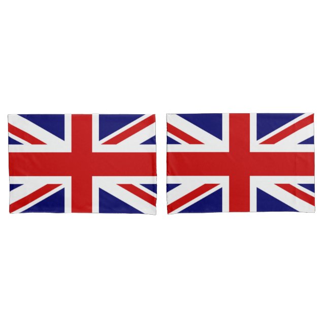 Housse D'oreillers Drapeau Union Jack du Royaume-Uni (devant-Set)