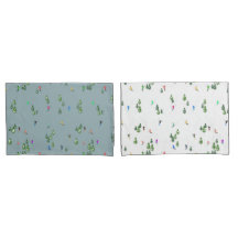 Duo Couleur Skieurs Alpins Pins Bleu Blanc