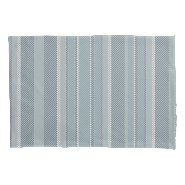 Housse D'oreillers Dusty bleu moderne rayures motifs rétro minimes (devant)