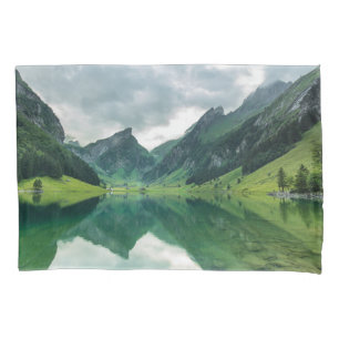 Housse D'oreillers Eau   Lac Alpes suisses