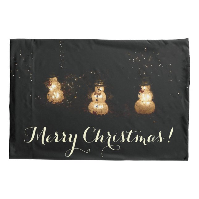 Housse D'oreillers Écran Luminaire Snowman (Dos)