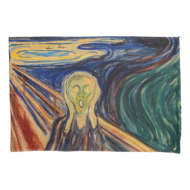 Housse D'oreillers Edvard Munch - Le cri 1910 (devant)