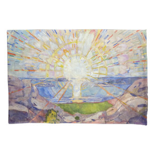 Housse D'oreillers Edvard Munch - Le Soleil 1911