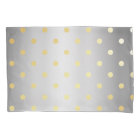 élégant faux or pois argent