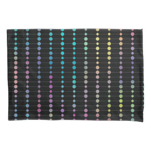 Housse D'oreillers Elegant Modern Colorful Beads Circles Dots Pattern