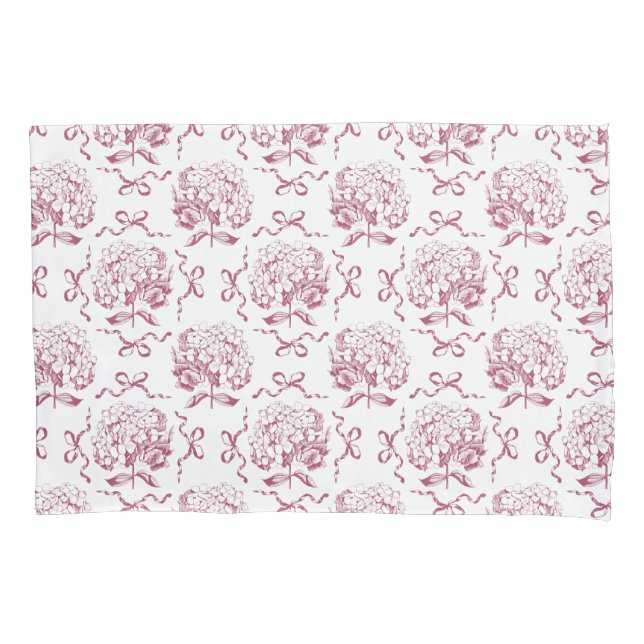 Housse D'oreillers Élégant Motif de table de plongée Preppy rose Hydr (devant)
