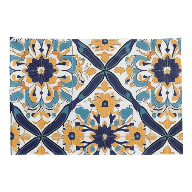 Housse D'oreillers Élégant Motif marocain espagnol carrelage (Dos-Droit)