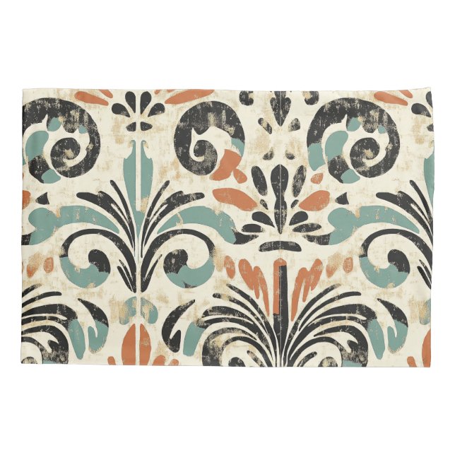 Housse D'oreillers Élégant Motif marocain espagnol carrelage (Dos-gauche)