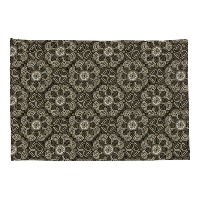 Housse D'oreillers Élégant Pillowcase Médaillon (Dos-Droit)