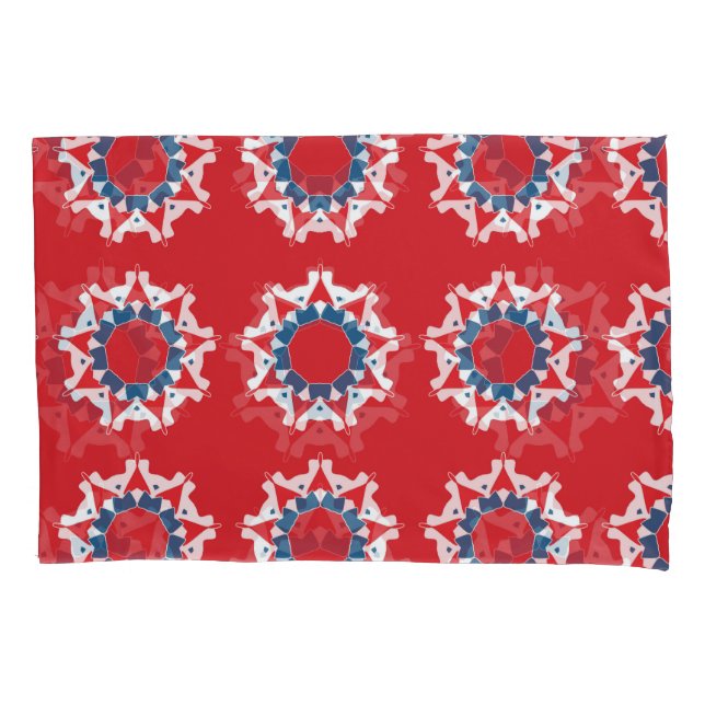 Housse D'oreillers Élément rond Motif sans couture (devant)