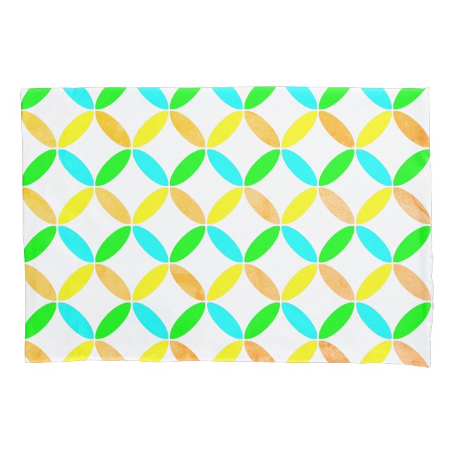 Housse D'oreillers Ellipse Motif Art Abstrait (devant)