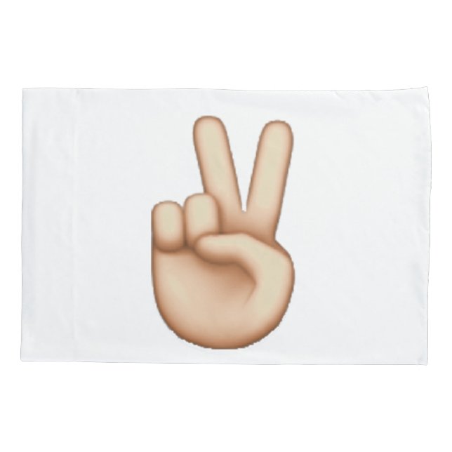 Housse D'oreillers Emoji - Paix (Dos)