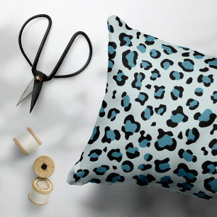 Housse D'oreillers Empreinte de léopard, Spots de léopard, Leopard bl