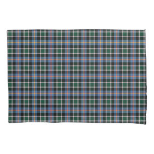 Housse D'oreillers État de plaid bleu et noir de tartan du Colorado